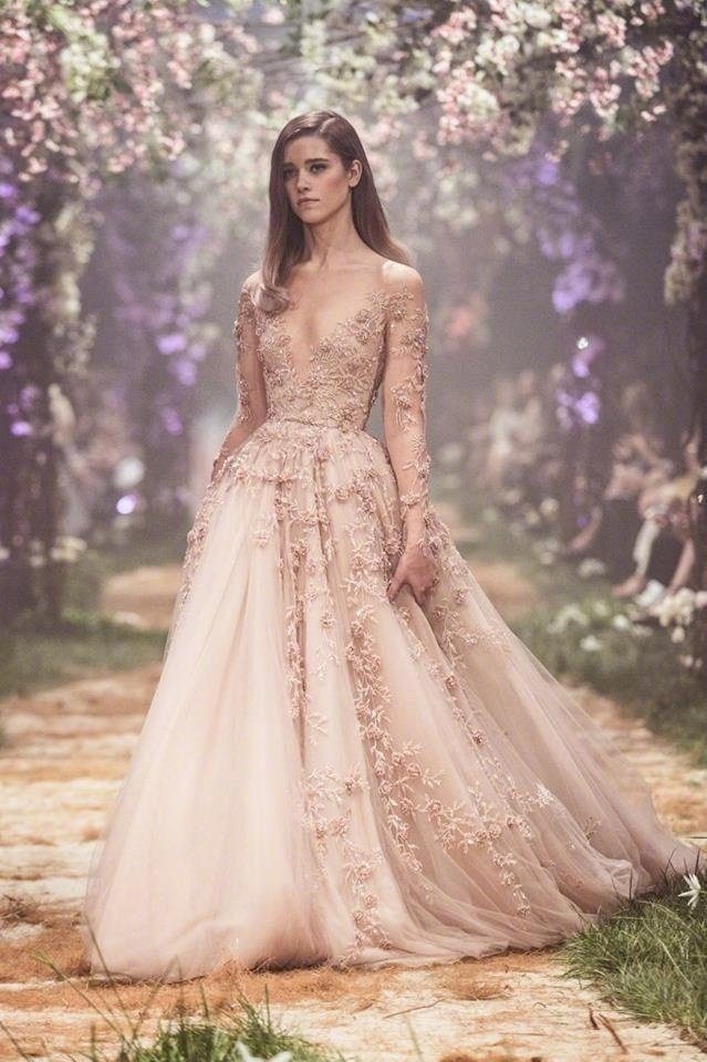 Paolo Sebastian森林系仙女裙婚纱礼服图片 4