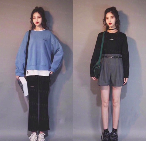 个性女孩的学院风韩系chic服装搭配 3