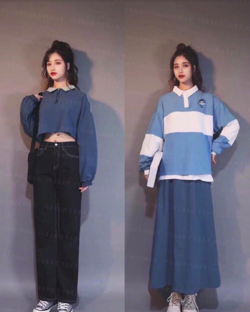 个性女孩的学院风韩系chic服装搭配 6