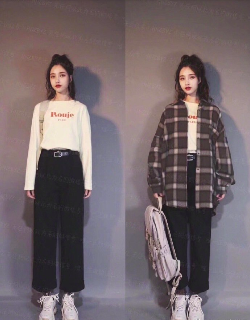 个性女孩的学院风韩系chic服装搭配 7