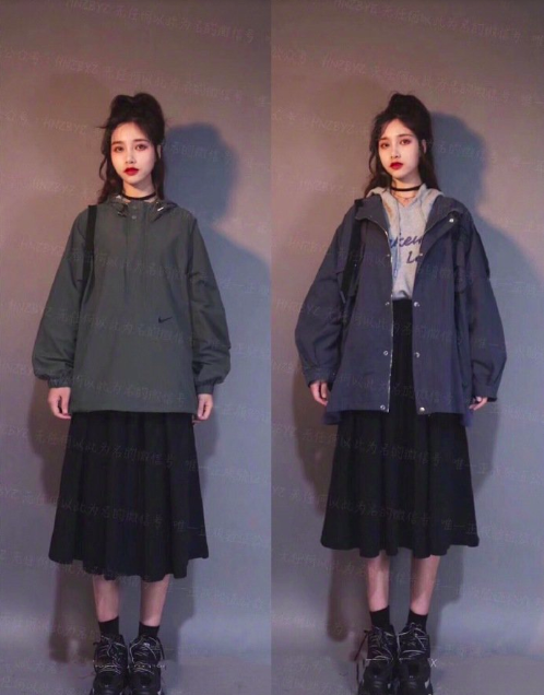 个性女孩的学院风韩系chic服装搭配 9