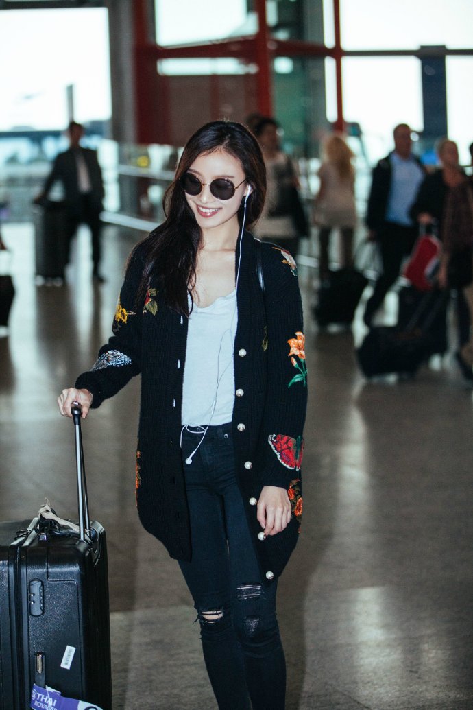 亚洲美女明星倪妮机场街拍图片 7