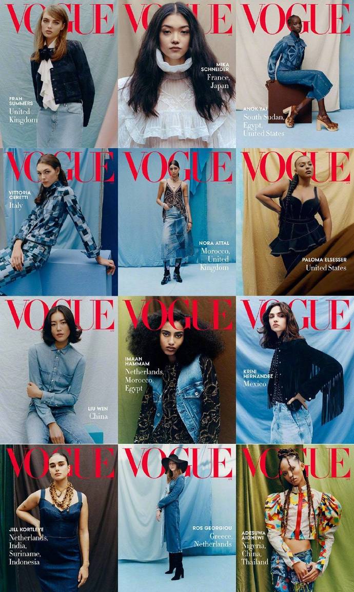 中国美女超模刘雯登上《Vogue US》4月刊封面图片 2