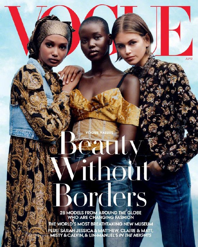 中国美女超模刘雯登上《Vogue US》4月刊封面图片 5