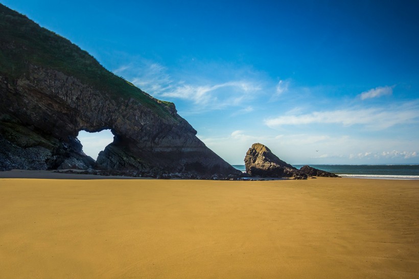 唯美静谧的沙滩海滩风景图片