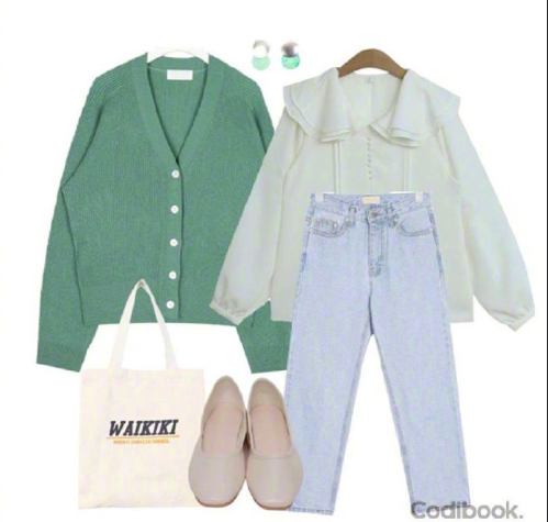 温柔的春天色马卡龙色系服装搭配 9