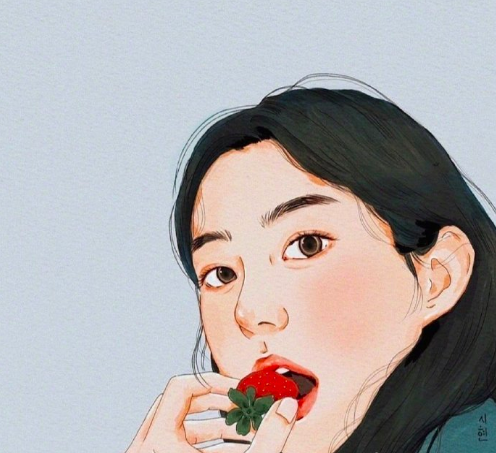 自信优雅的漫画美女头像女生图片 4