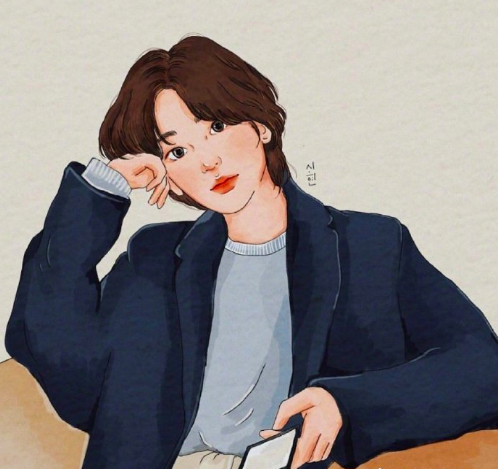 自信优雅的漫画美女头像女生图片 7