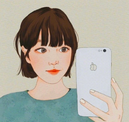 自信优雅的漫画美女头像女生图片 11