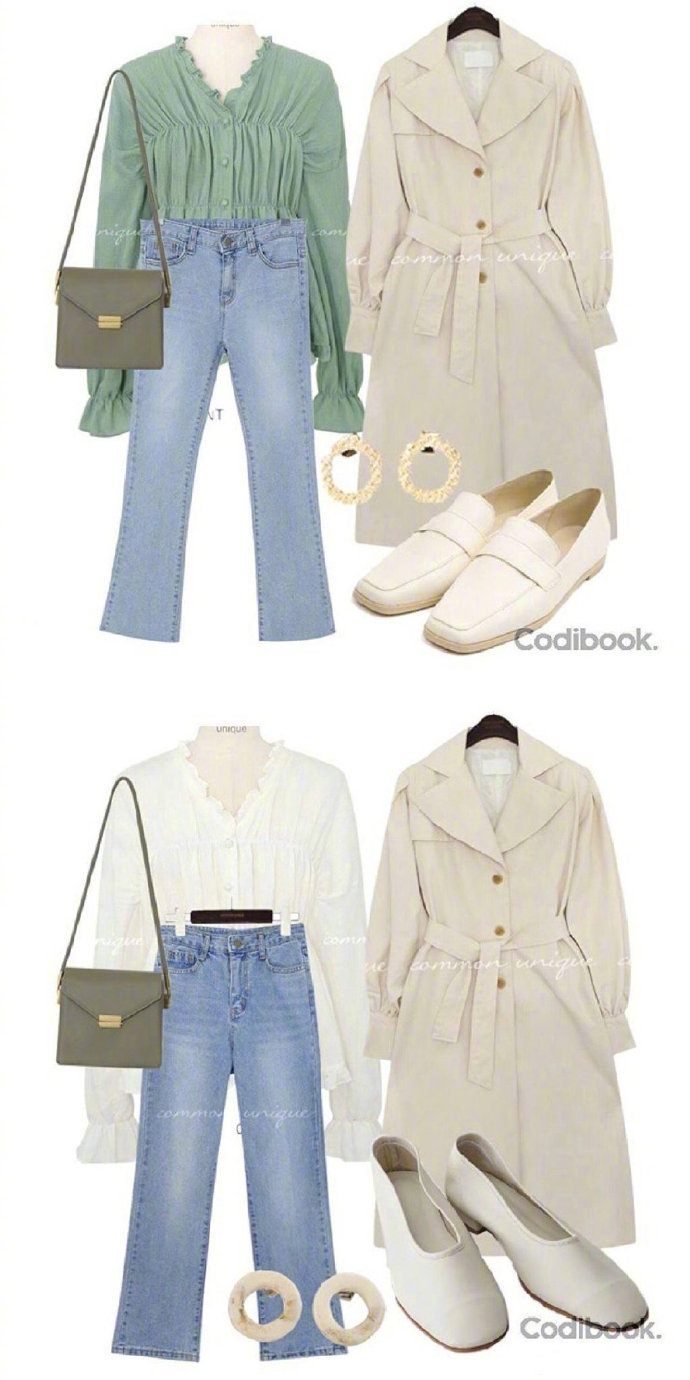 温柔的春天色马卡龙色系服装搭配