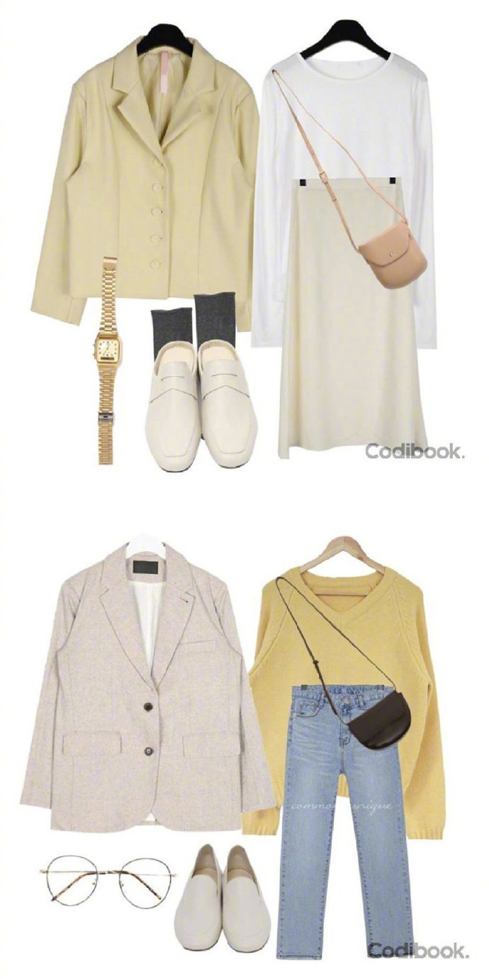 温柔的春天色马卡龙色系服装搭配 7