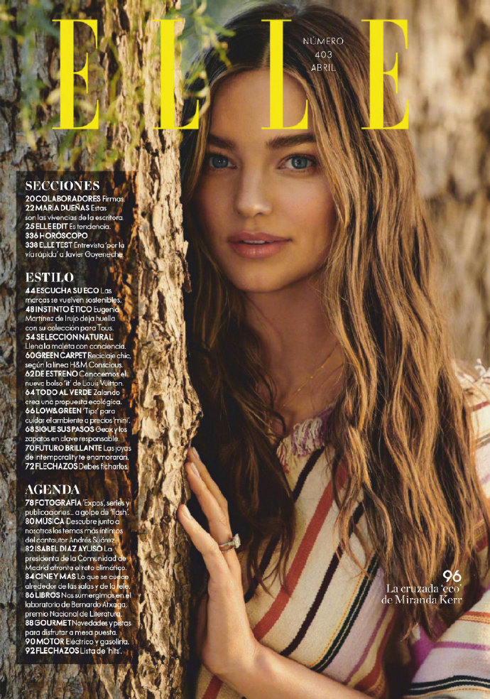 欧美美女明星Miranda Kerr《ELLE Spain》舒适田园系大片 5