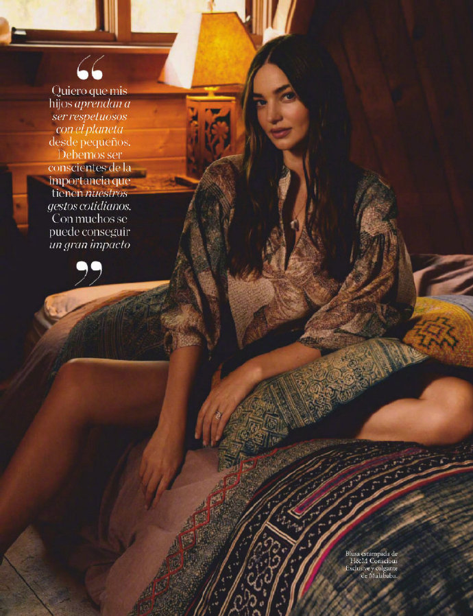 欧美美女明星Miranda Kerr《ELLE Spain》舒适田园系大片 7