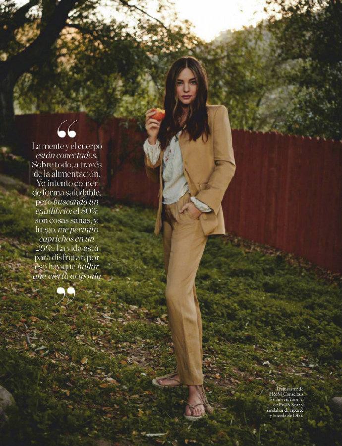 欧美美女明星Miranda Kerr《ELLE Spain》舒适田园系大片 9