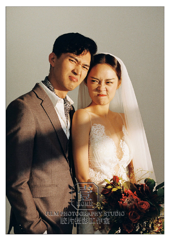 复古胶片老照片婚纱照图片 6