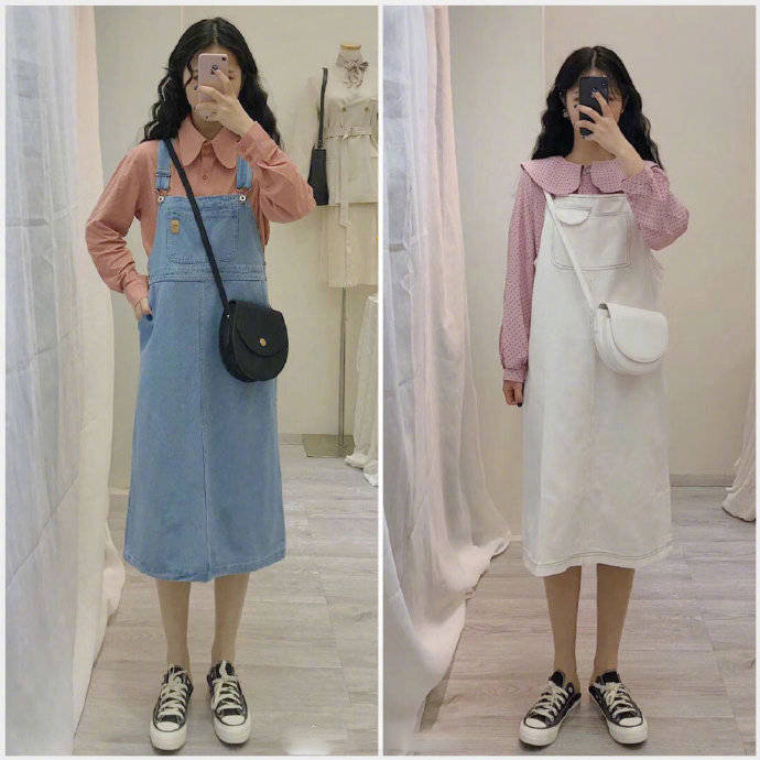 配色清新自然的春日少女服装搭配示范