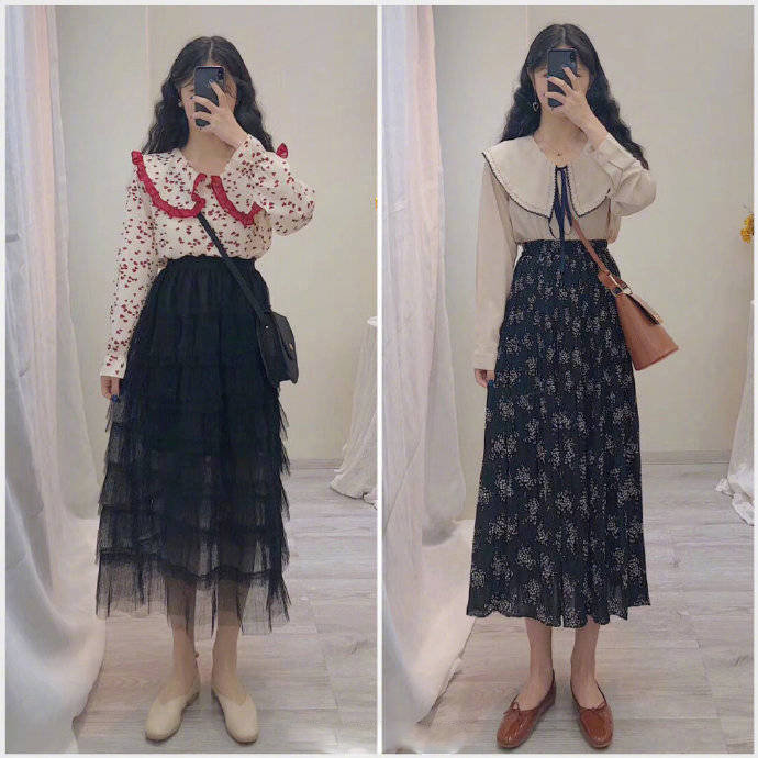 配色清新自然的春日少女服装搭配示范 6