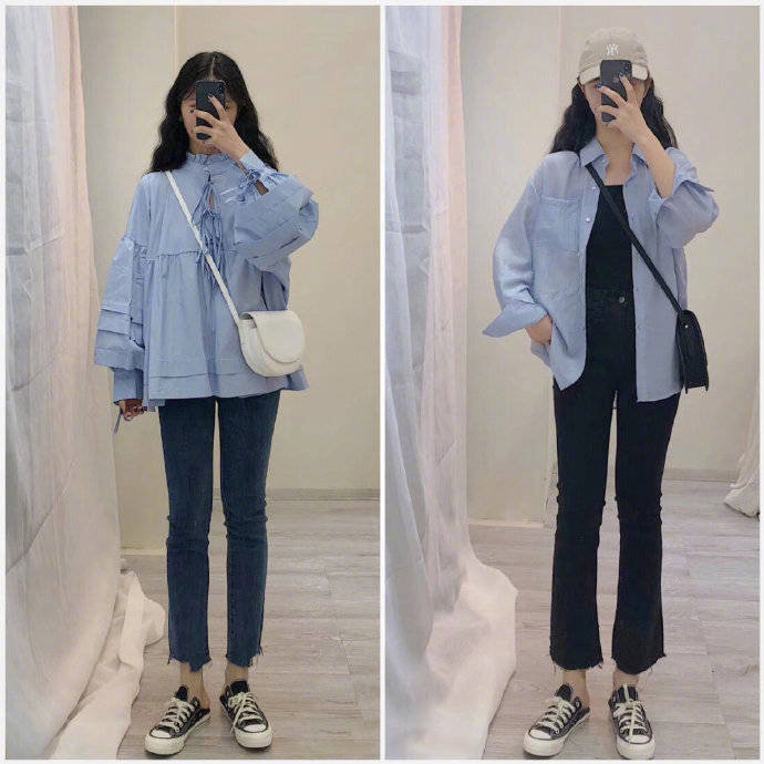 配色清新自然的春日少女服装搭配示范 7