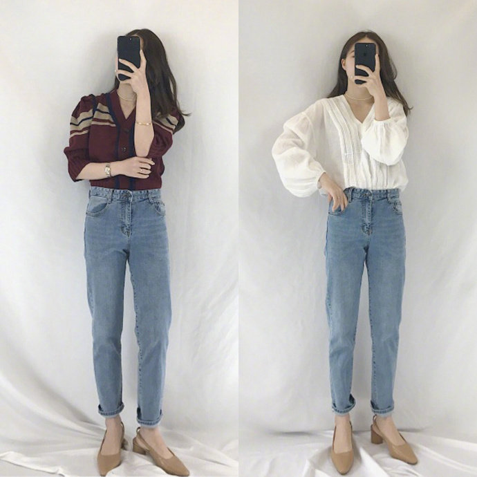 春季chic风柔美感十足波点裙服装搭配