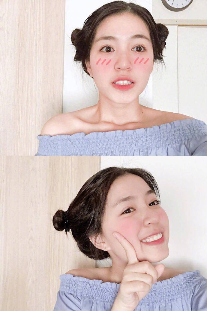 齐肩发清新的小女孩甜美街拍可爱图片 6