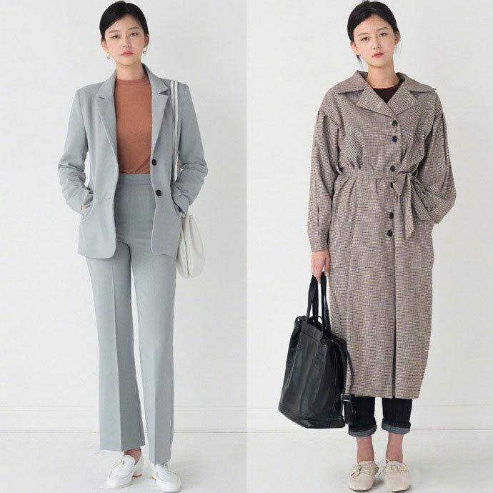 通勤休闲兼具的韩式初秋服装搭配图片 3