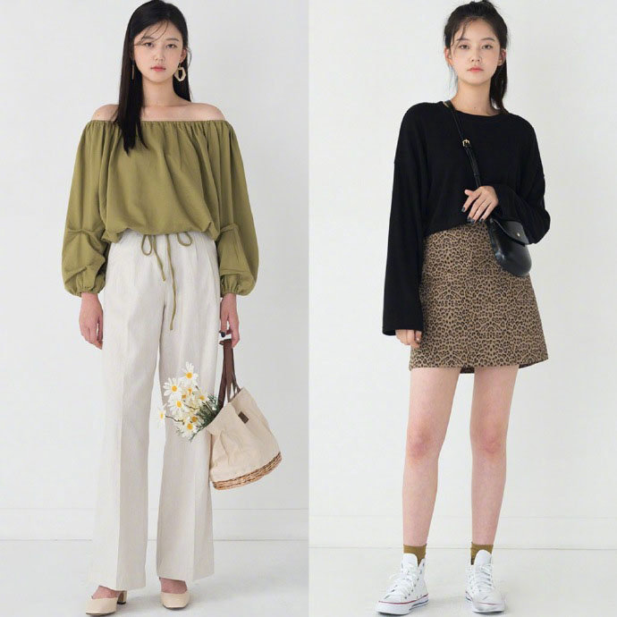 通勤休闲兼具的韩式初秋服装搭配图片 7