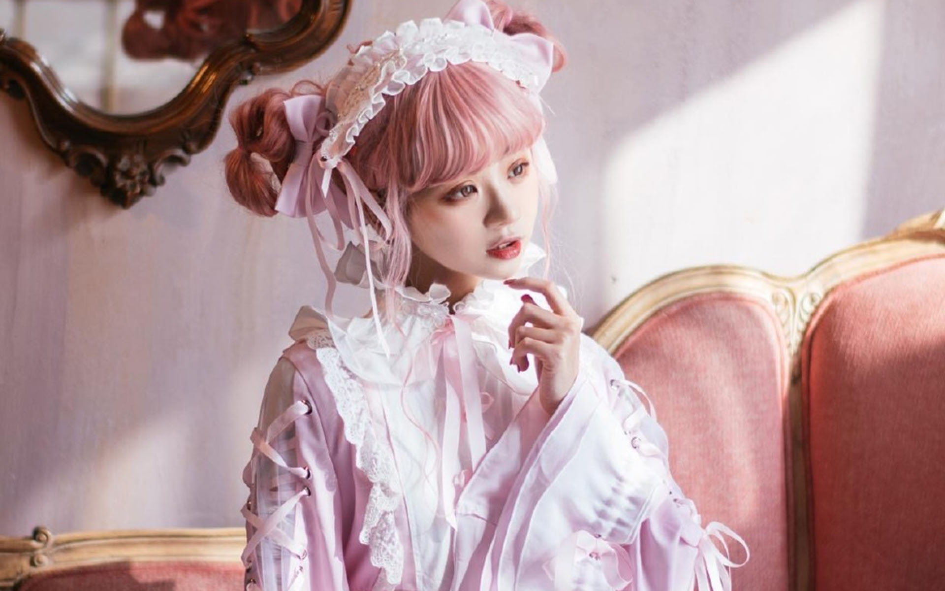 卡哇伊可爱萝莉cosplay美女桌面壁纸图片 3