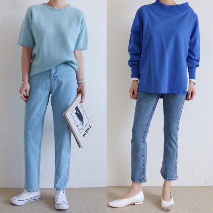 简约的设计和马卡龙色系服装搭配参考 2