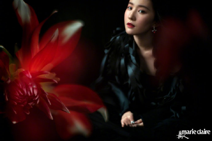 中国美女明星刘亦菲《嘉人》5月刊繁花封面图片 6