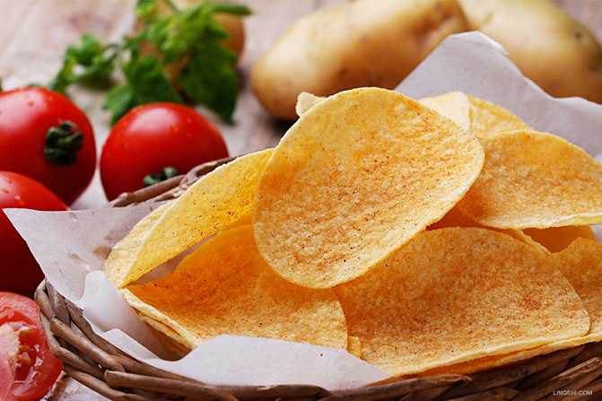 高热量食物休闲零食薯片图片 3