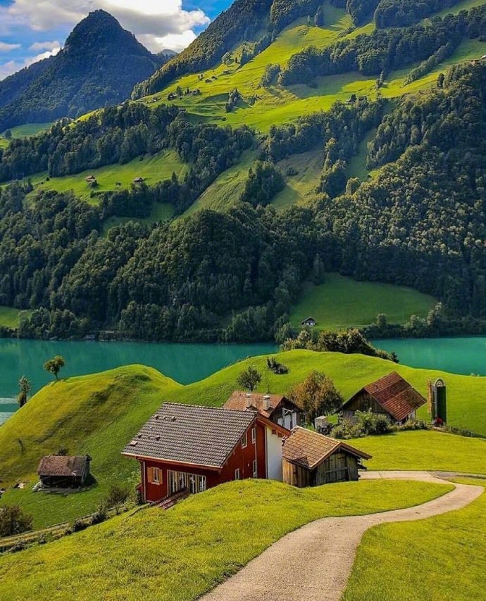 瑞士风景图片因特拉肯小镇美景 8