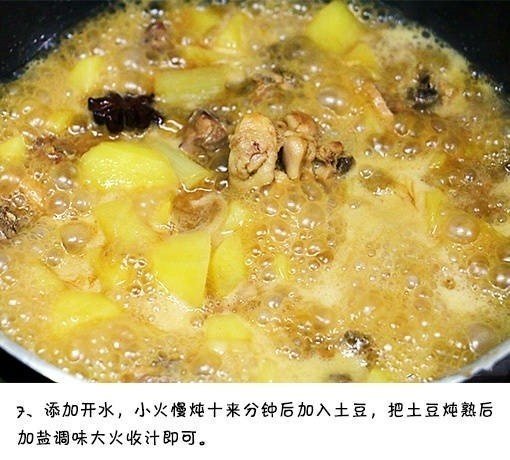 硬菜土豆炖鸡块的家常做法 9
