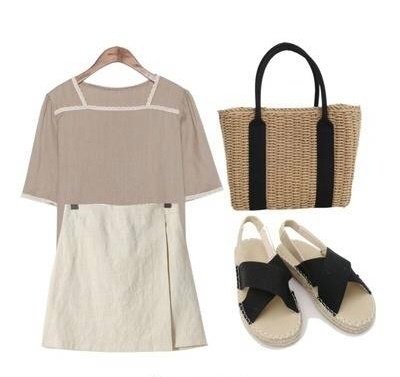 奶茶棕色系低调夏日清凉服装搭配 4