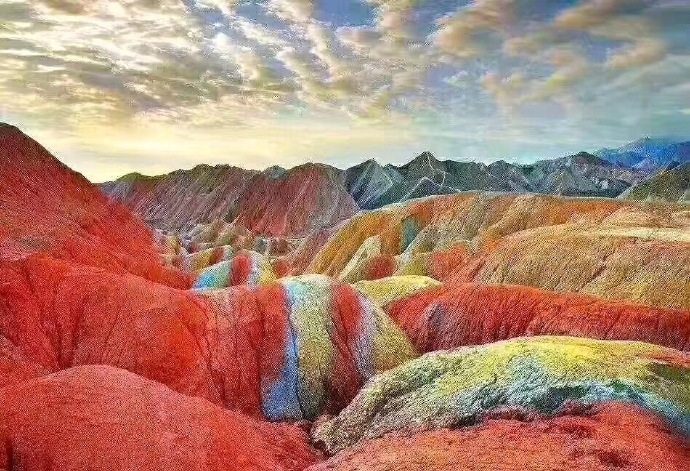 甘肃张掖彩虹山大自然风景图片 5