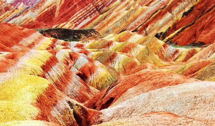 甘肃张掖彩虹山大自然风景图片 9