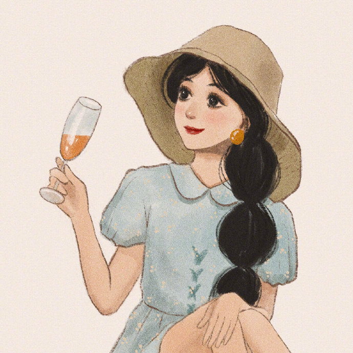 迪士尼公主手绘插画头像女生图片 3