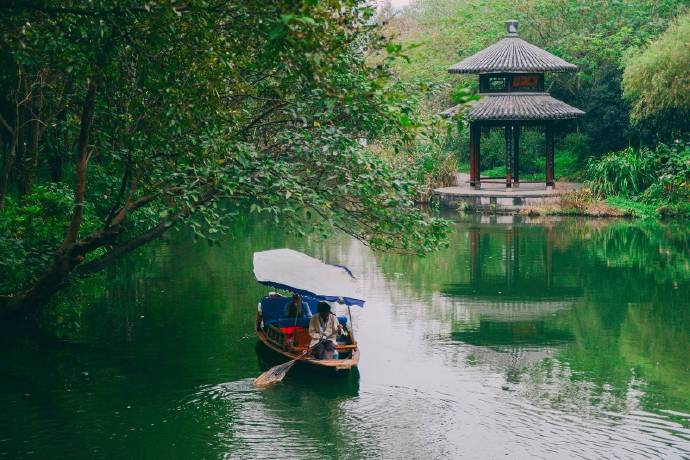 杭州云栖竹径绿色风景图片 7