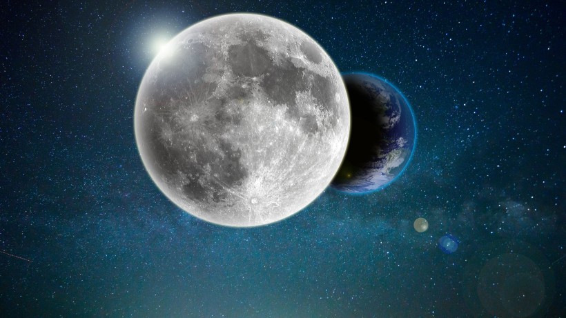 宇宙中的地球风景图片