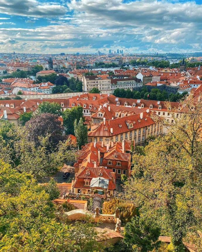 Prague Castle捷克布拉格唯美鲜花图片 7