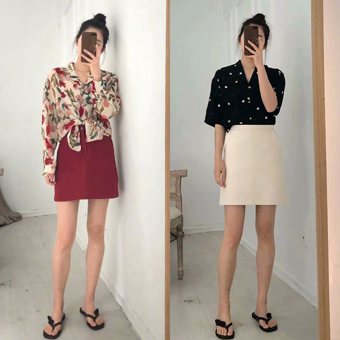 休闲范美女炎炎夏日元气穿搭