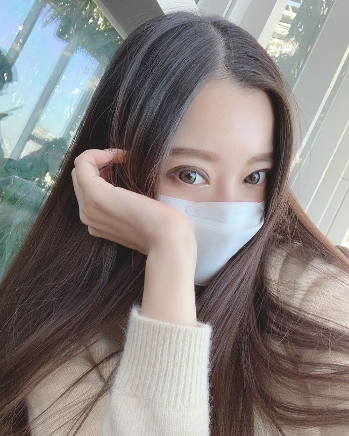 氧气女神口罩下的美颜盛世自拍照 4