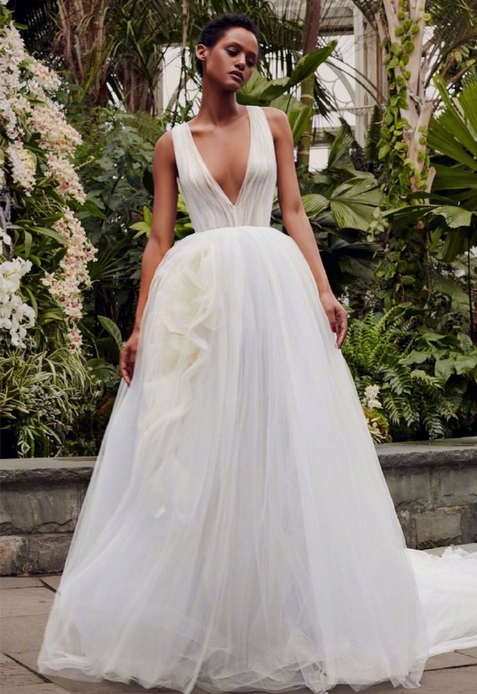 Vera Wang2020轻盈冬季婚纱图片 8
