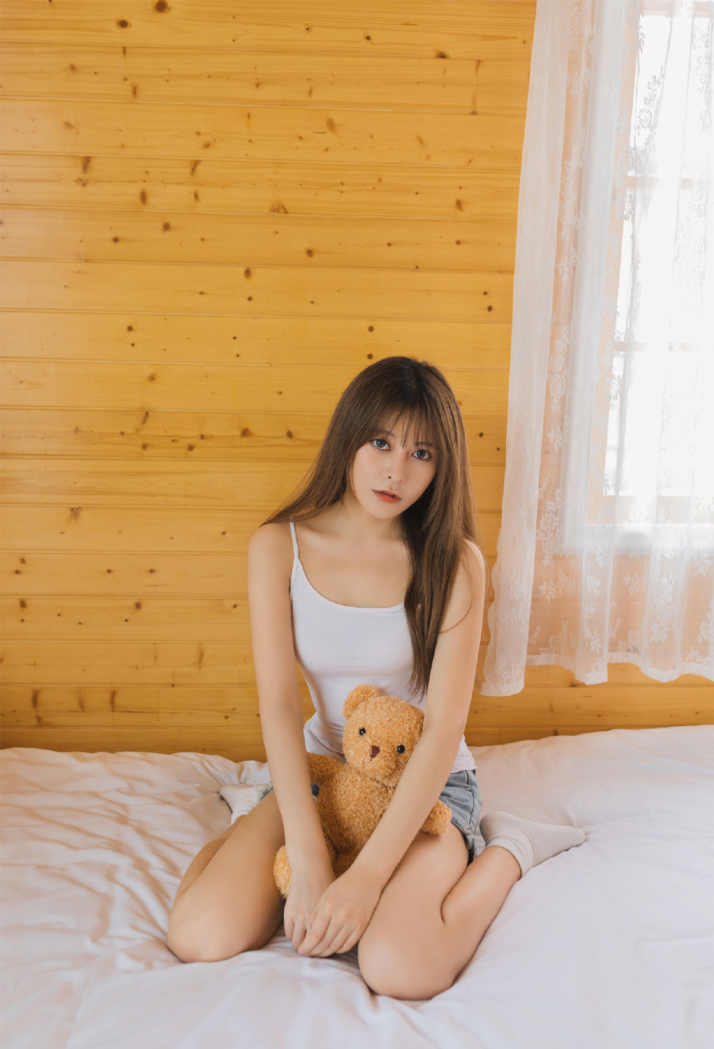 森系美女修长美腿诱人写真图片 6