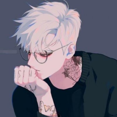 黑暗帅气动漫男生头像 1