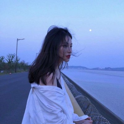 超好看的钉钉头像女蓝色系