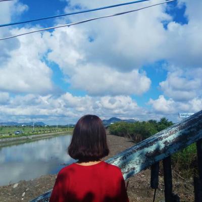 微信头像背影女短发 7