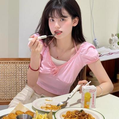 粉色可爱真人版头像