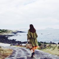 阳光海边女生头像 2