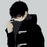 二次元头像男男亲吻黑 6