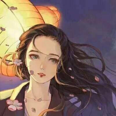 动漫女孩抱着猫咪的动漫头像 7
